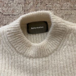 reformation alpaca sweater